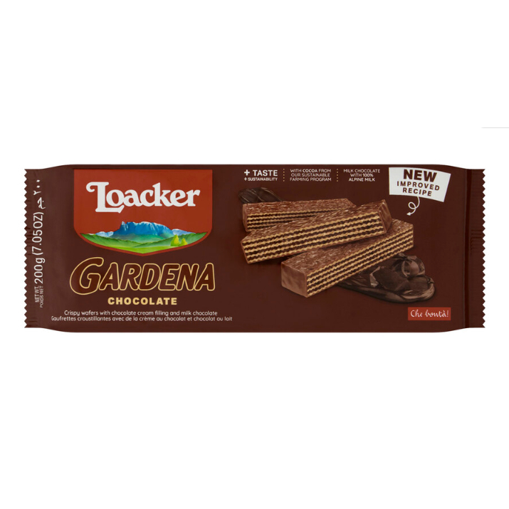 

Loacker Gardena Chocolate Wafer Biscuits | 200g