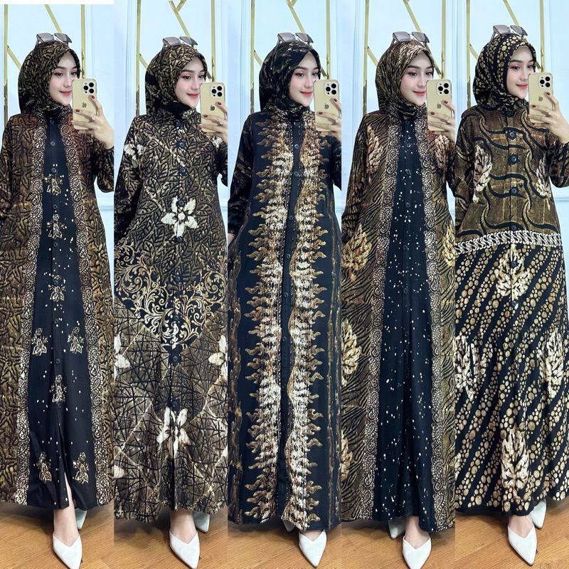 gamis twill ori set hijab.gamis twill set hijab.