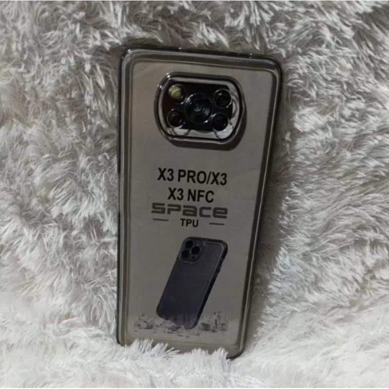 Case Bening hitam POCCO X3/X3 PRO/X3 NFC  Silikon Space TPU