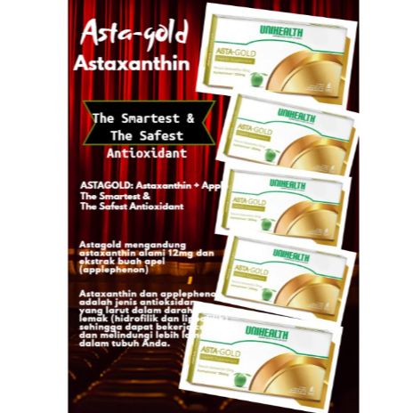 Original ASTA-GOLD Unihealth Suplemen Antioksidan Premium