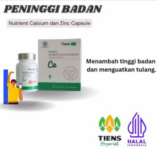 TIENS PENINGGI BADAN ORI Susu NHCP dan Zinc Capsule