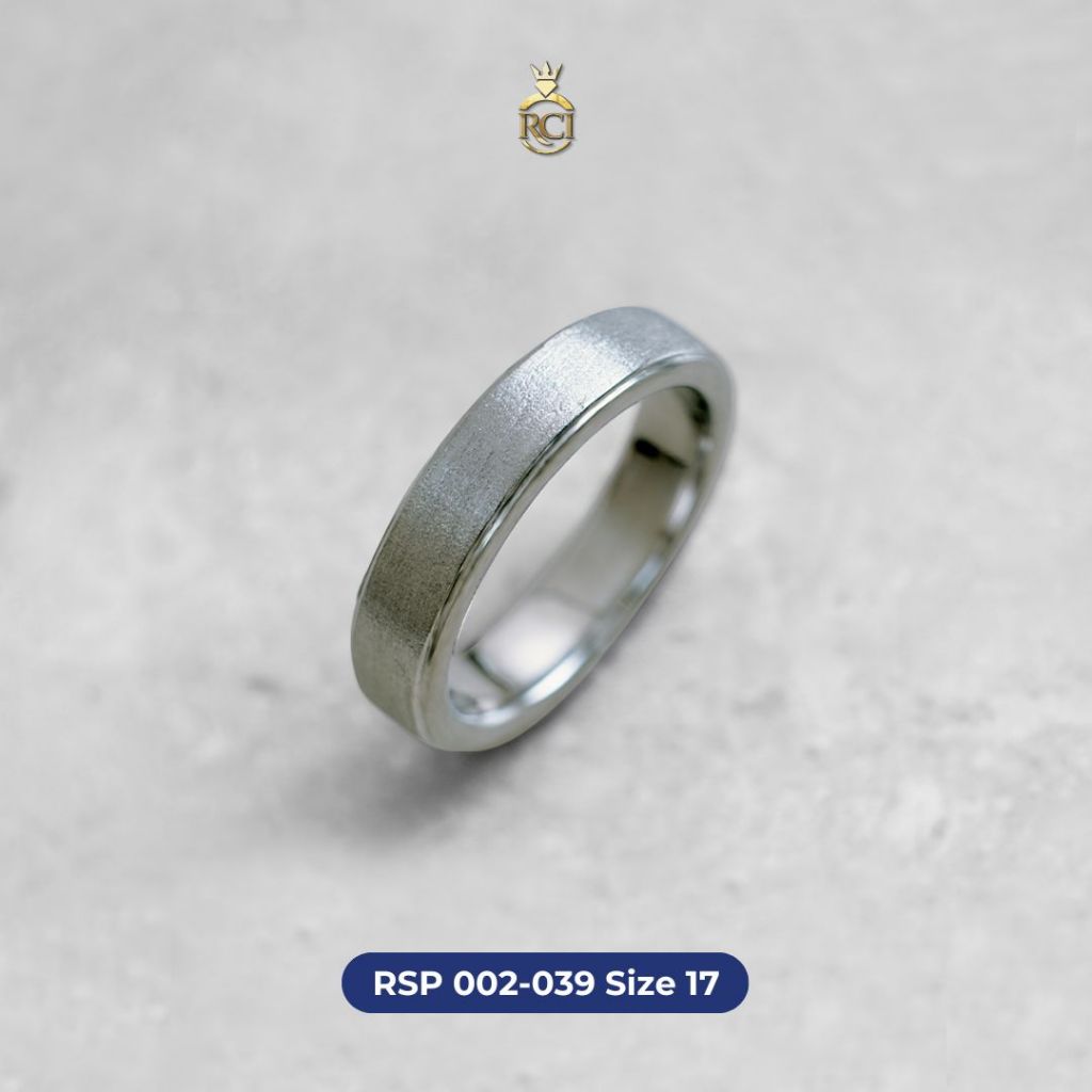 Men Ring Silver 925 - Cincin Perak Pria Bersertifikat - Raja Cincin Indonesia