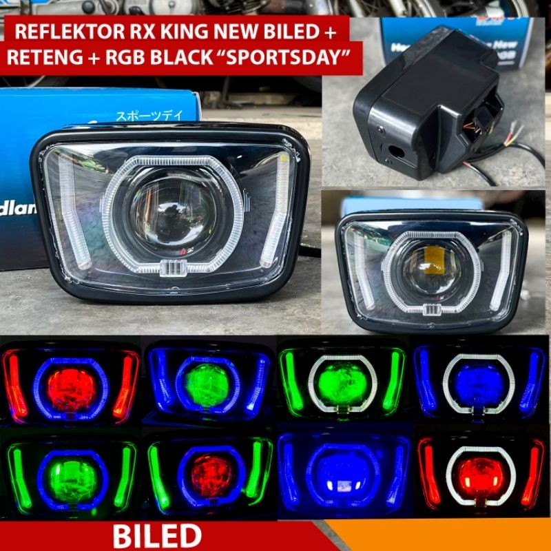BILED BILET RX KING RGB SET BATOK,LAMPU DEPAN BILED RX KING RX SEPESIAL SET BATOK