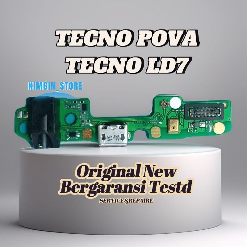 Konektor Cas Papan Konektor Cas Mic Tecno Pova Model Tecno LD7 Original