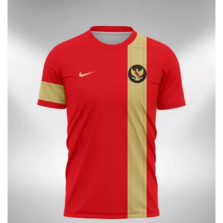 Jersey Timnas Indonesia Retro 2012 Red Gold