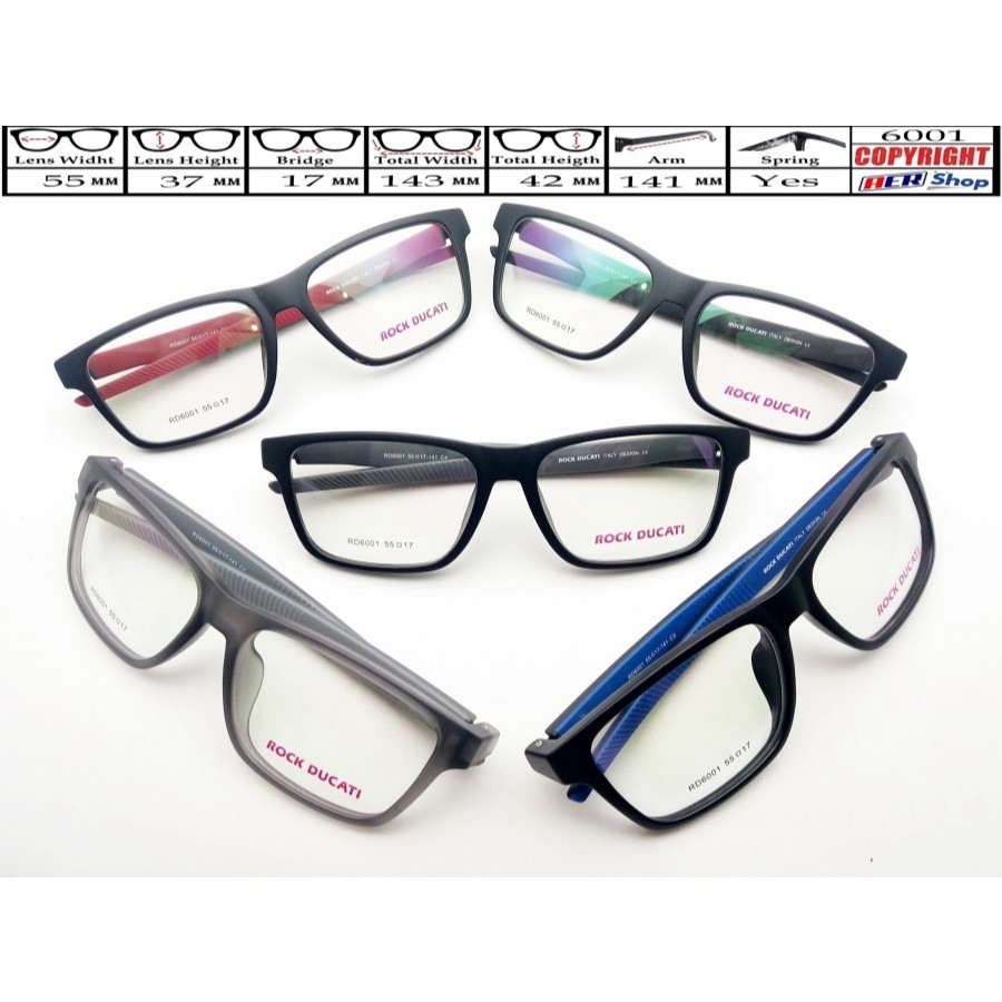frame kacamata minus original ROCK DUCATI kacamata sport minus unisex
