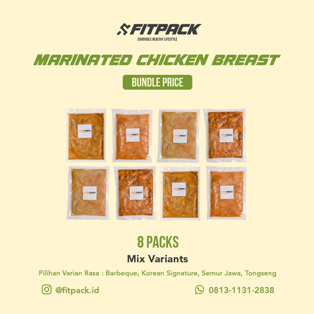

Paket Bundle 8 Packs Marinated Chicken Breast Mix Variants