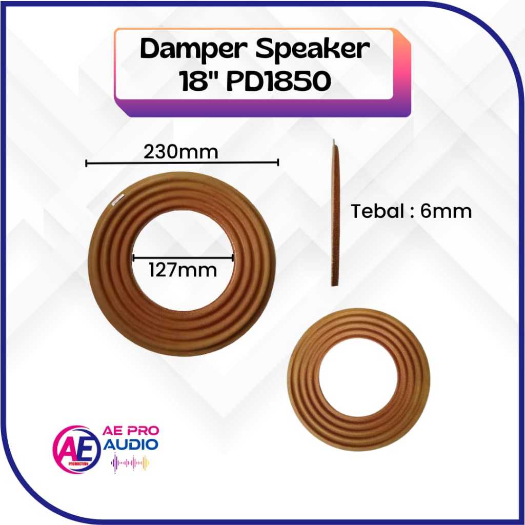 Damper Speaker 18 Inch PD 1850 Lubang Spul 5" ( 127-230-6 )