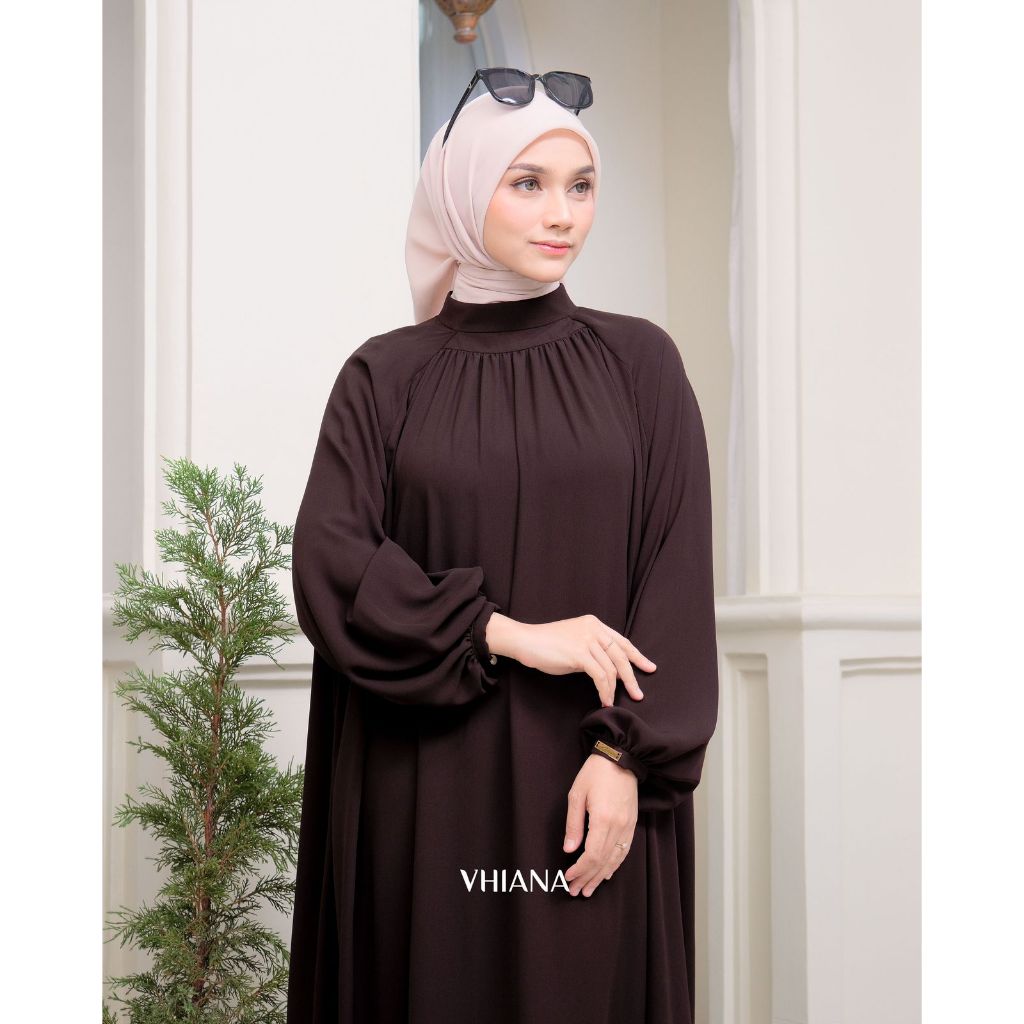 VHIANA-hauna dress by vhiana/dress cantik/dress kondangan/elegant/gamis simple premium