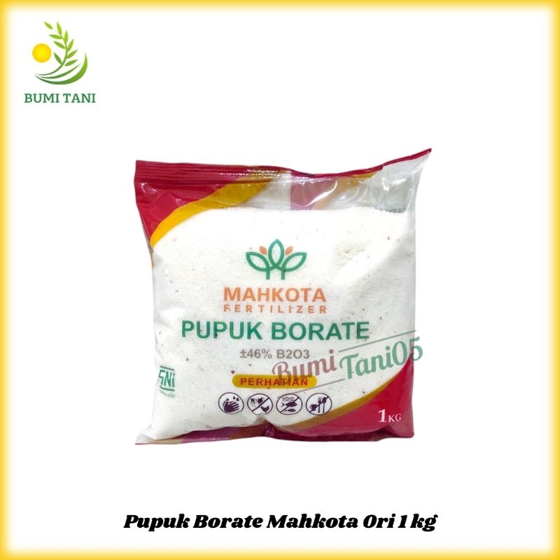 Pupuk Mahkota Borate 1 Kg 46% Original Kemasan Pabrik