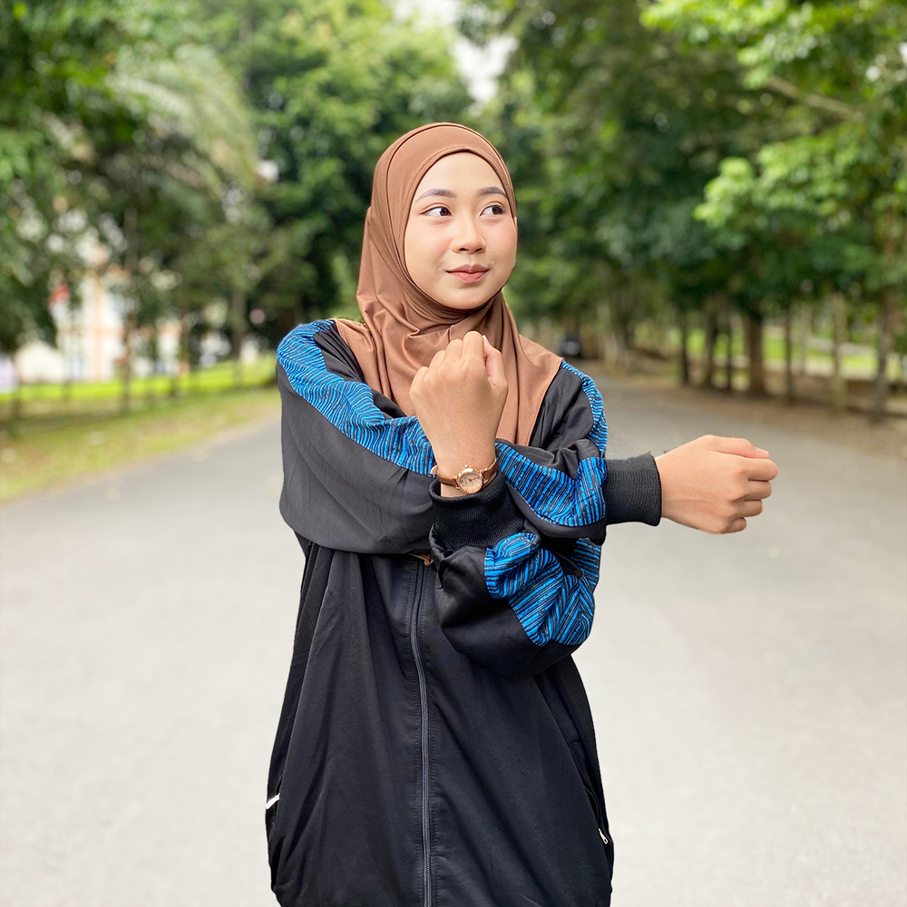 Shamira - Bergo Helma I Hijab Sport Instan Helma Jersey Premium