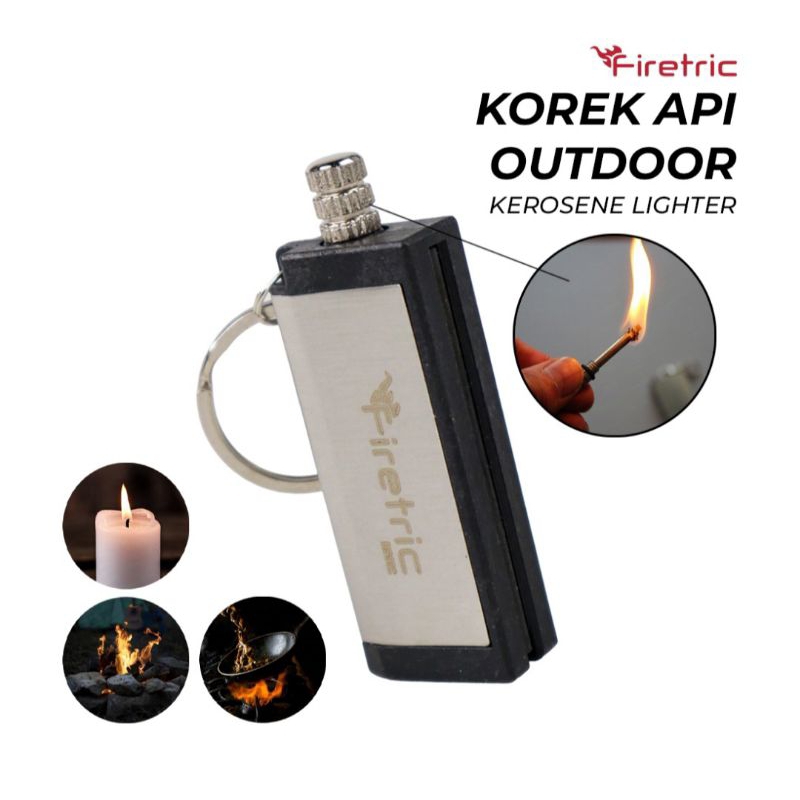 Firetric korek api outdoor waterproof kerosene lighter