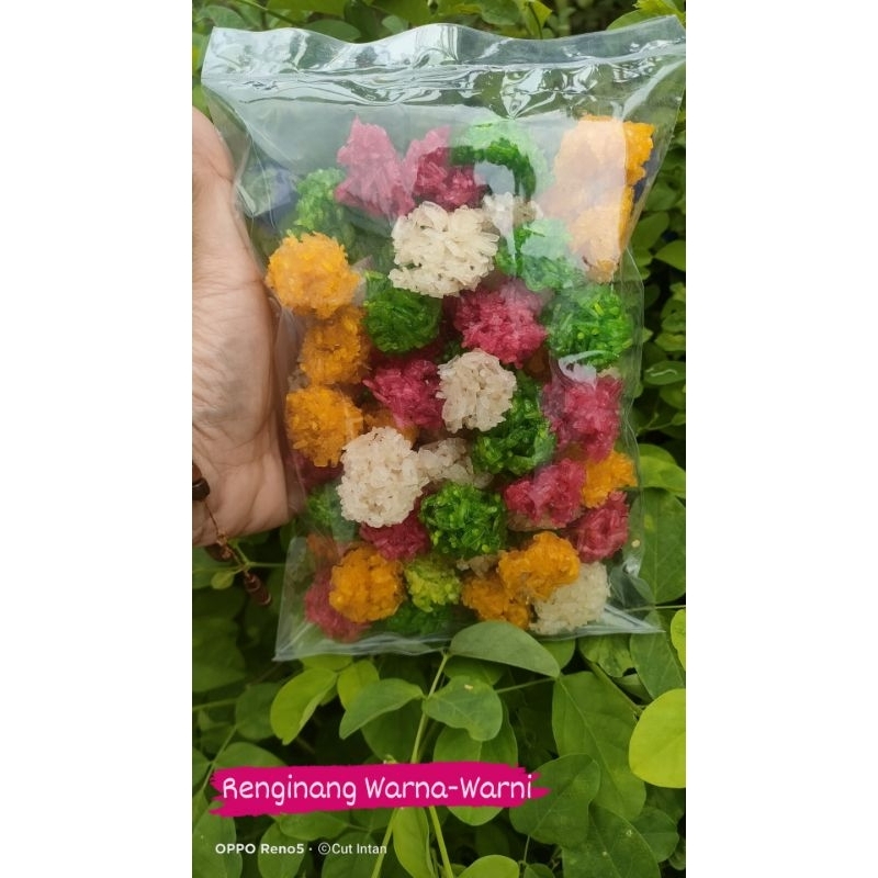 

Ranginang mentah - Cut Intan Snack ranginang warna ranginang terasi