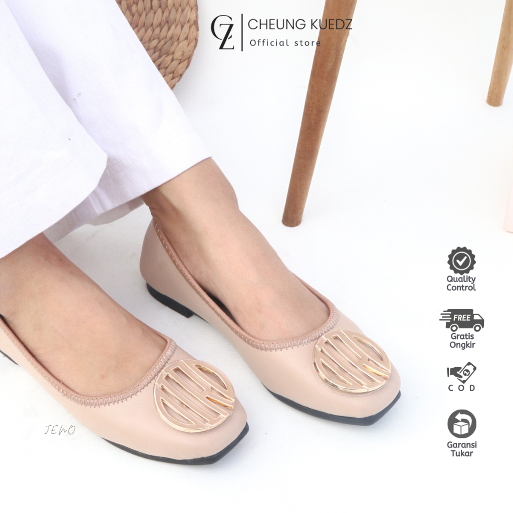 Cheung Kuedz Jeno Sepatu Flat Shoes Wanita
