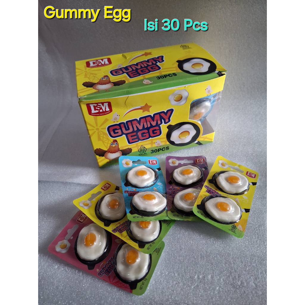 

PERMEN LUNAK GUMMY EGG Isi 30 Pcs
