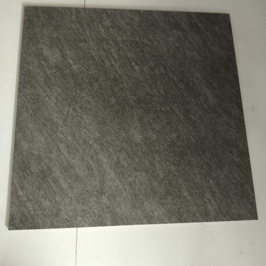 GRANIT LANTAI ABU TUA PERMUKAAN KASAR TIMBUL UKURAN 60X60 | ARNA AMANI DARK GREY 60X60 GREY
