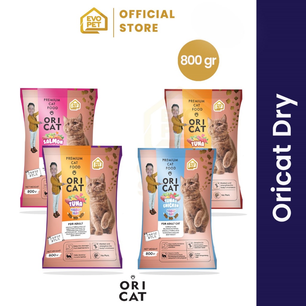 ORI CAT Dry Makanan Kucing 800g