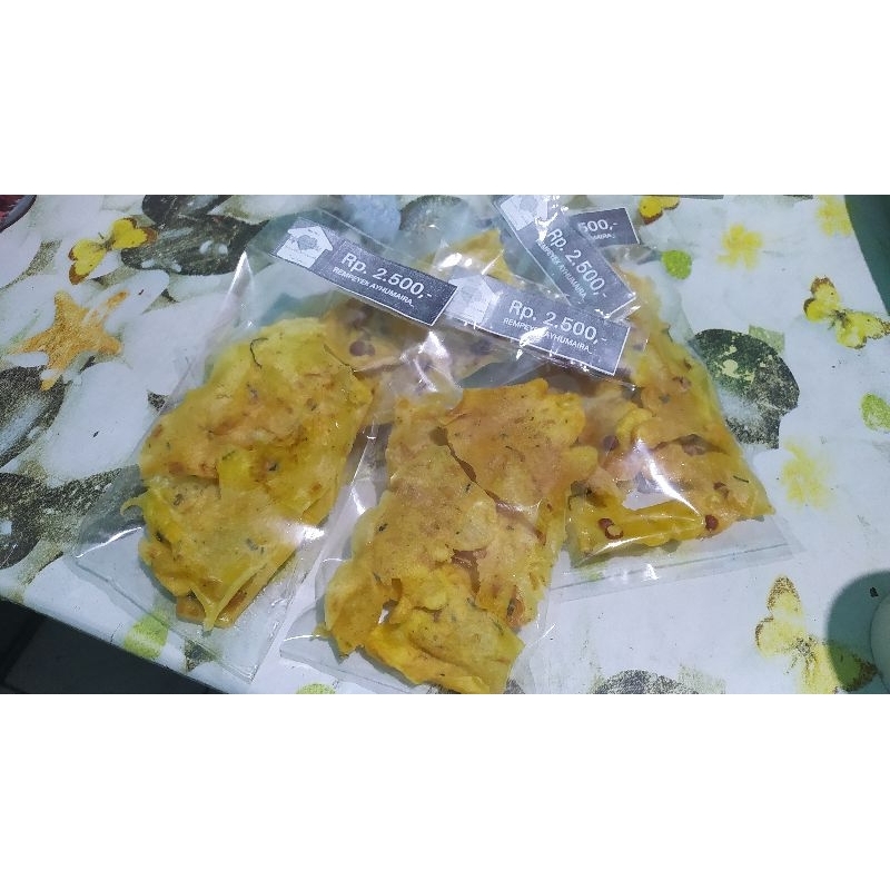 

rempeyek teri daun jeruk repack