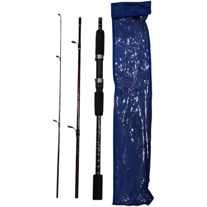 Joran Pancing Charm Glass Mantap Patah 3 Panjang 135Cm Carbon