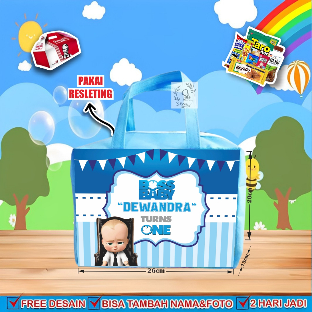 

TAS ULANG TAHUN RESLETING CUSTOM / Tas Ulang Tahun Custom / Tas Ulang Tahun Promo / Tas Ultah Murah / Goodie Bag Custom / Goodie Bag Murah
