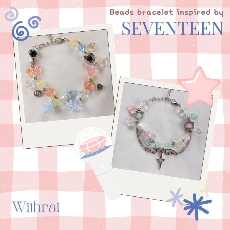 Gelang manik-manik // bracelet beads: SEVENTEEN inspired// Seventeen bracelet
