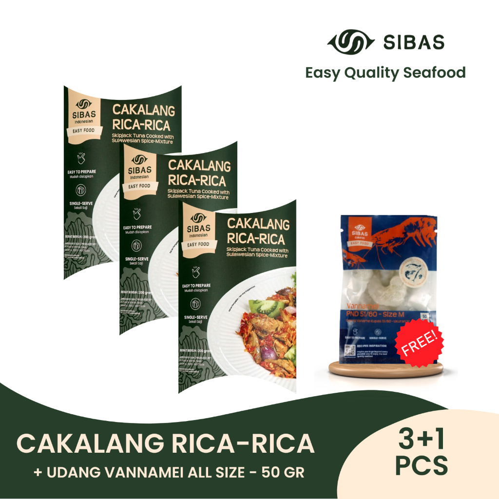 

Beli 3 CAKALANG RICA-RICA Gratis Udang Vannamei All Size - 50gr