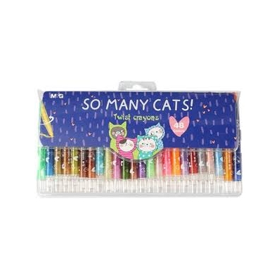 

M&G So Many Cats, Wax Crayons, Retractable (48 Colors) - No:Agmx4339