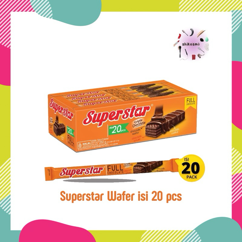 

Roma Wafer Superstar Triple Cokelat Box 20x12.5 gr