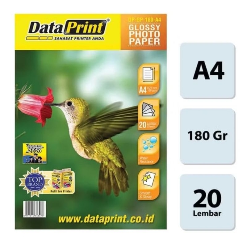 

KERTAS FOTO/PAPER DATA PRINT 180 GSM SIZE A4