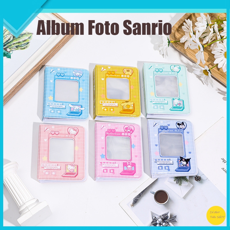 Album Foto Lucu Sanrio/Album Foto Kartu Polaroid Album Kartu Kertas Foto Album Foto Mini Lucu Gemoy 