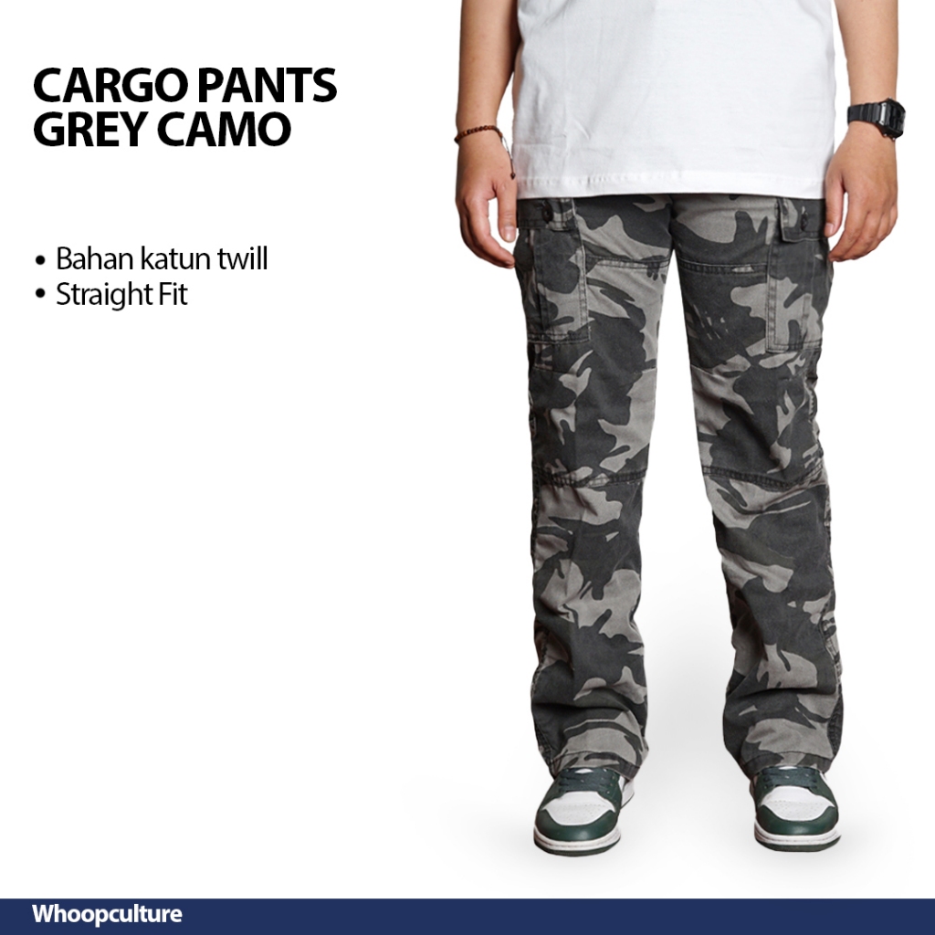 Whoopculture GORAL GREY Camo Long Pants Cargo
