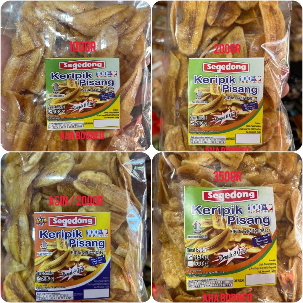 

Keripik Pisang NIPAH Segedong Khas KALIMANTAN - BANANA CHIPS PISANG KEPOK