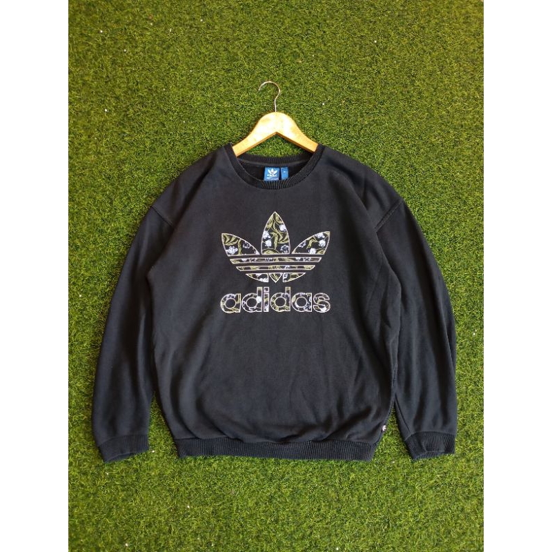 crowneck adidas trefoil big logo, crowneck adidas trefoil second, crowneck adidas trefoil, crowneck 