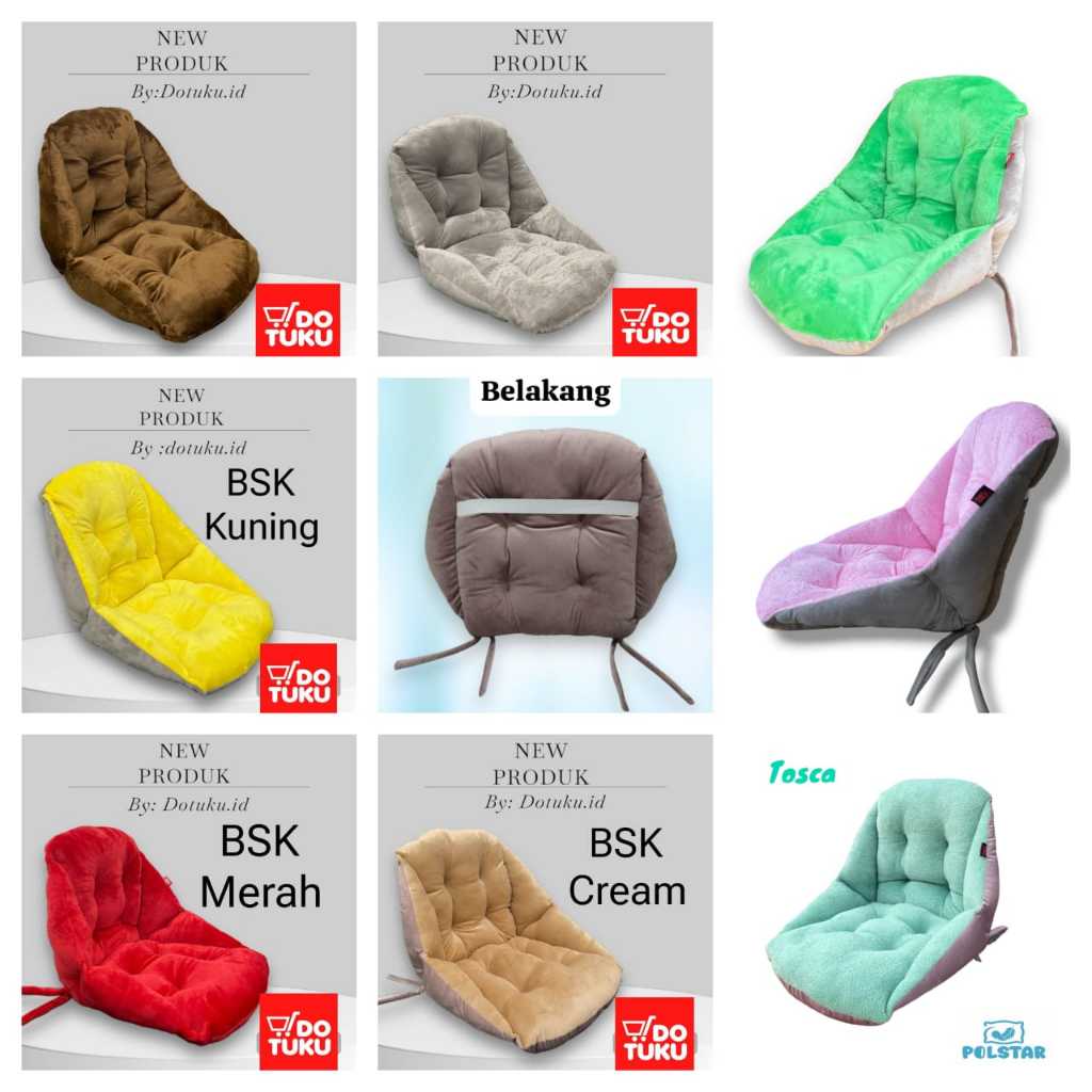 Bantal Sandaran Kursi Bantal Duduk Bantal Alas Duduk