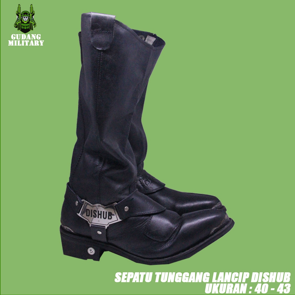 Sepatu Tunggang Lancip Dishub | Sepatu Tunggang Dishub