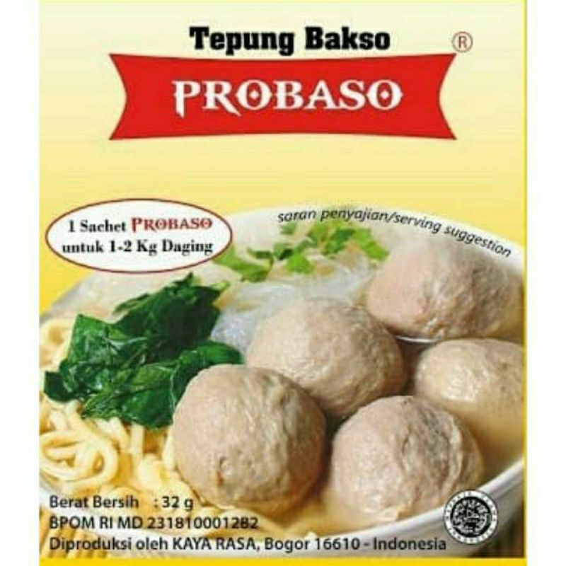 

Probaso Pengenyal 32 Gram ( 1 Dos isi 120 bks )