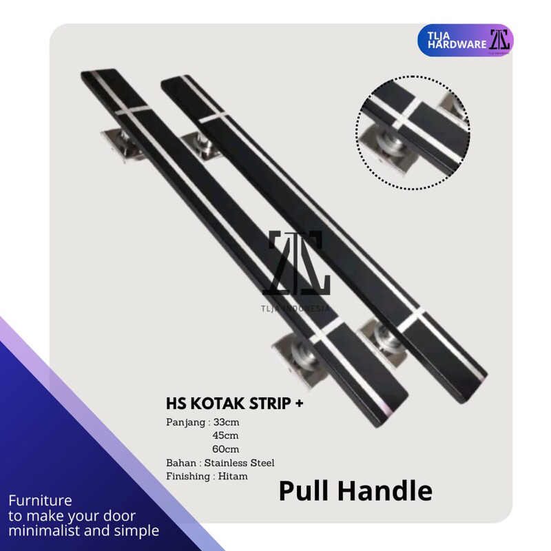 Handle pintu gagang pintu rumah kupu tarung minimalis motif strip
