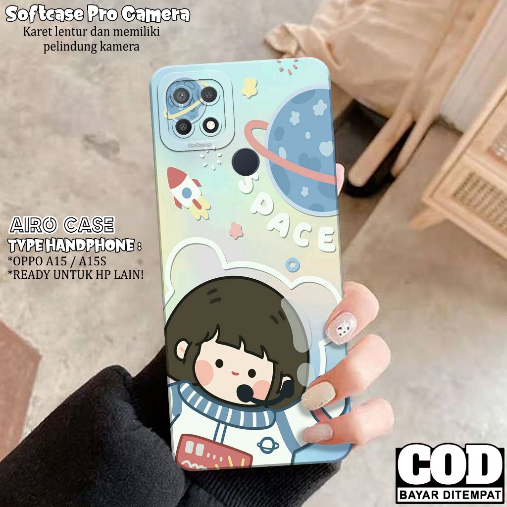 Softcase Oppo A15 / A15S - Fashion Case Kartun - Casing Oppo A15 / A15S - Case Hp Oppo A15 / A15 Ter