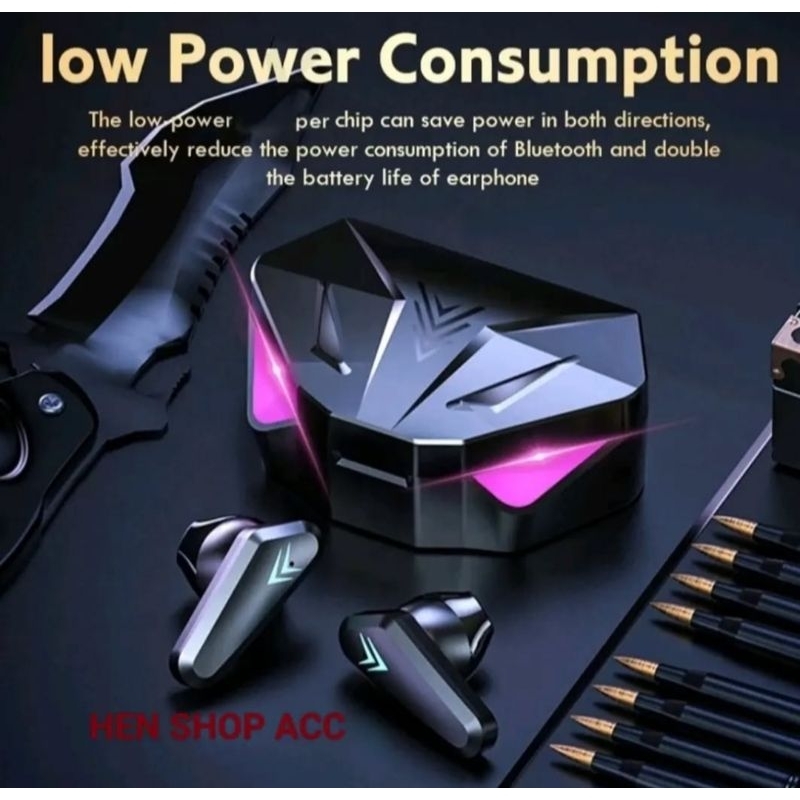 HEADSET BLUETOOTH TWS X15 LED DISPLAY