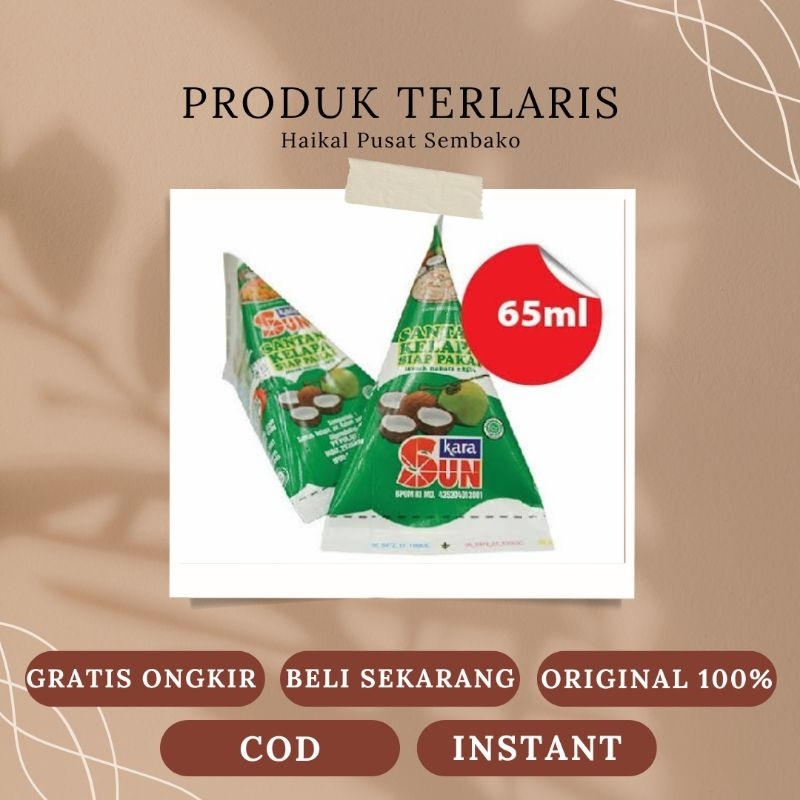 

SUN KARA santan kelapa instant 65ml (Terbaru Original)