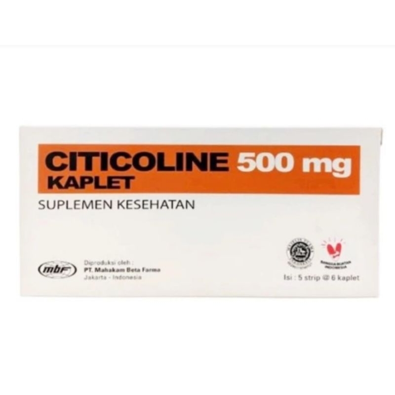 CITICOLINE 500 MG MAHAKAM BOX 30 KAPLET