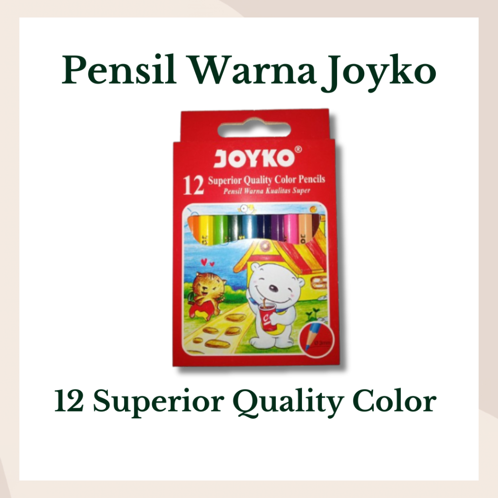 

Joyko Pensil Warna 12 Superior Quality Color