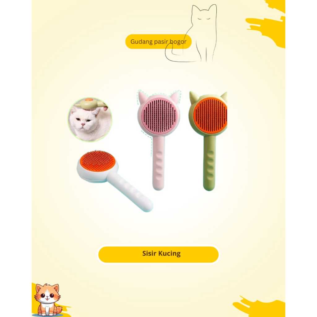 Sisir Kucing Comb Brush