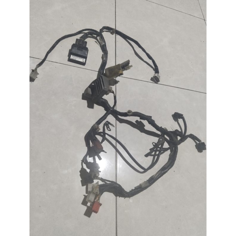 full set pengapian kabel body + ecu + kiprok honda revo fit fi kode k03 original ( seken)