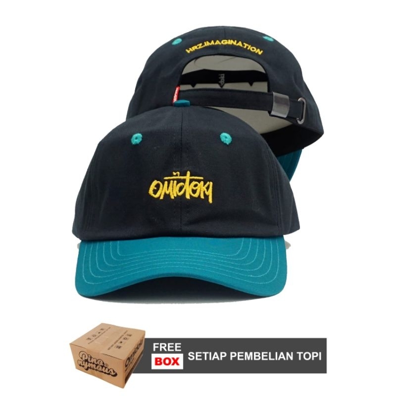 Topi Polocap Hitam Tosca Omidoki