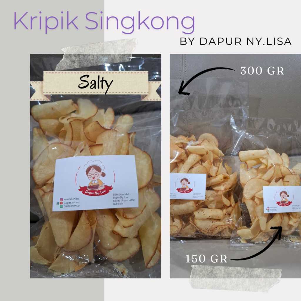 

Keripik Singkong Asin / Keripik Singkong 150 gram 300 gram