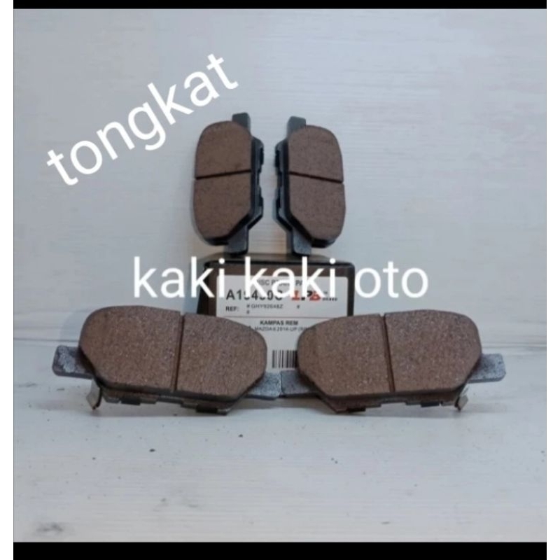 Brake pad disc brake kampas rem kanvas rem kampas disc belakang new mazda 6 mazda-6 mazda6 new sky s