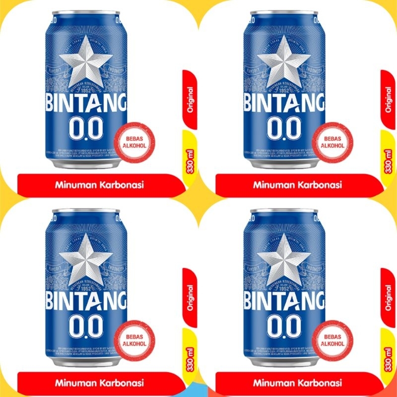 

Bintang Zero kaleng 330ml