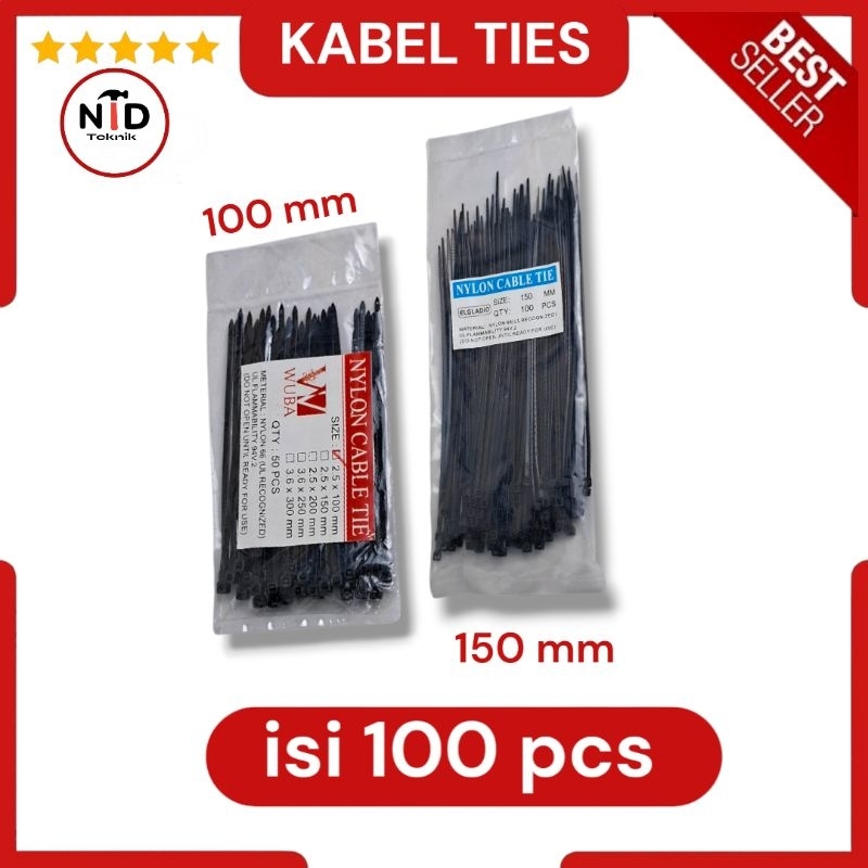 

Kabel ties / Kabel tis / tali kabel / kabe ties / Tali makanan / Lentur nilon.