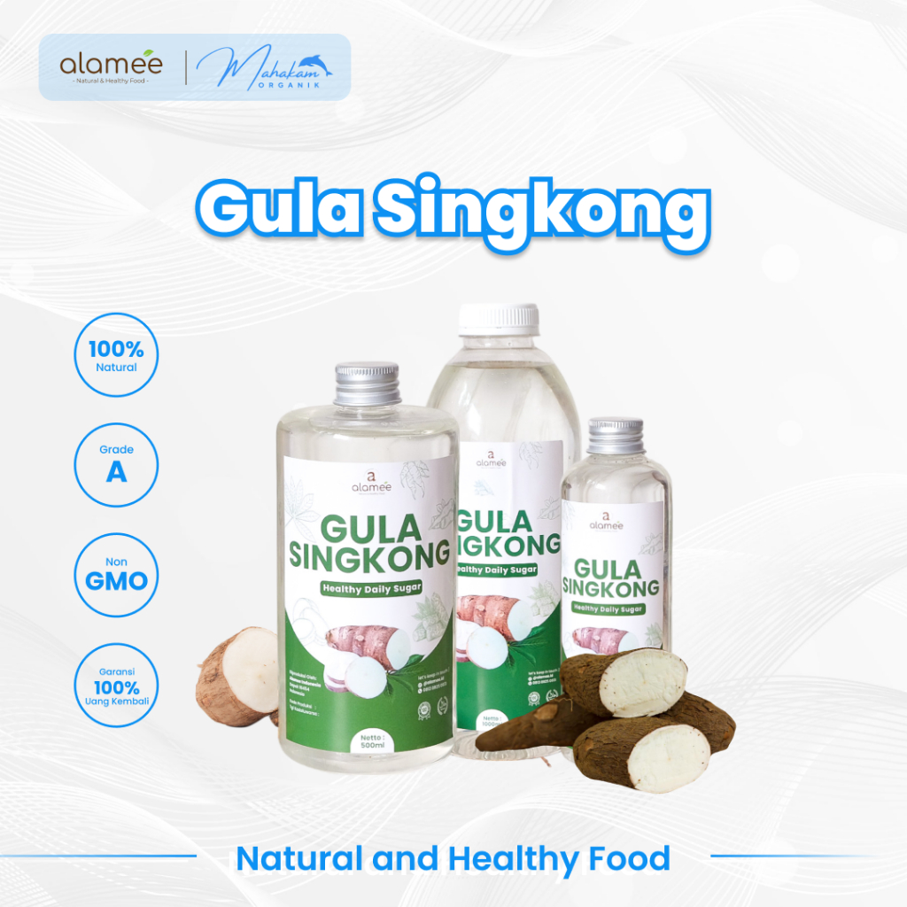 

ALAMEE Gula Singkong Organik Cair Rendah Kalori Atasi Diabetes Pemanis Diet Sweetener Fructose
